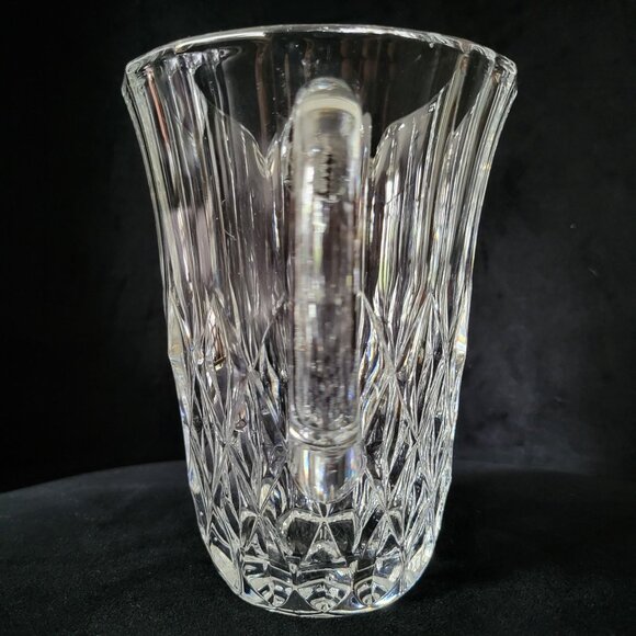 Small Vintage Val St. Lambert Crystal Imperial Glass Pitcher 6'' , 16 fl oz - Picture 4 of 7